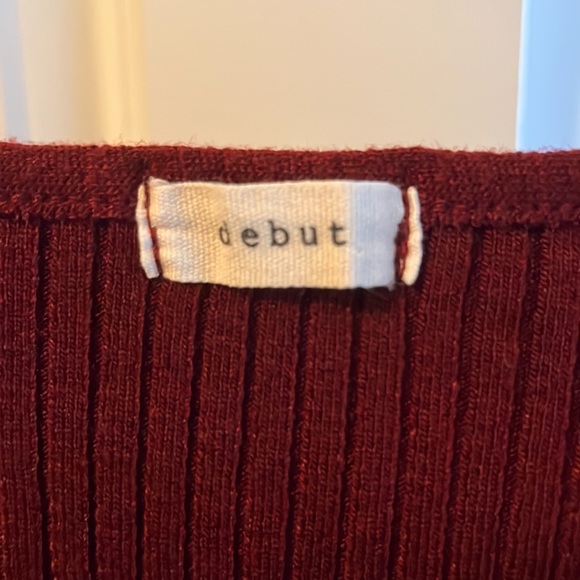 Y2K debut red sweater top - Picture 5 of 7